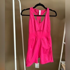 Aerie Bright Pink Sleeveless Romper